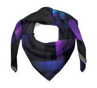 Jubonexis Moderno Geometrico Nero Blu Viola Donne Sciarpa Dei Capelli Quadrato Seta Come Fazzoletto Sciarpa Del Collo di Raso