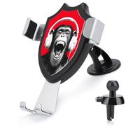 Jubonexis Monkey Wear Modern Headphone Car Phone Holder Mount Triangle Clip Base Air Vent Cell Phone Mount Car Mount Accessori per auto per smartphone cellulari da 4-6 pollici