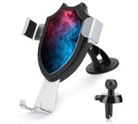 Jubonexis Morbido vorticoso fumo neon blu e rosso supporto per telefono auto triangolo clip base presa d'aria supporto per telefono cellulare accessori automobilistici per smartphone cellulari da 4-6