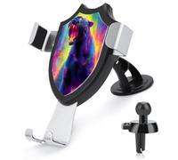 Jubonexis Neon Panther Roaring Car Phone Holder Mount Triangle Clip Base Air Vent Cell Phone Mount Car Mount Automotive Accessories for 4-6 Inch Cell Smartphone