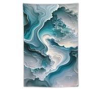 Jubonexis Pittura a inchiostro Sculture di giada Texture Marmo Arazzo Poliestere Estetica Parete Appeso Camera da Letto Soggiorno Dormitorio Decor 101,6 x 152,4 cm