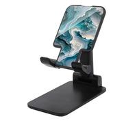 Jubonexis Pittura a inchiostro Sculture di Giada Texture Marmo Supporto per telefono cellulare Pieghevole Regolabile Supporto per Telefono per Scrivania