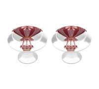 Jubonexis Pomelli rotondi a forma di cuore rosa e rosso con mongolfiera per cassetti e armadietti, con viti, 2 pezzi, pomelli per cassettiera, decorazione per armadio, casa, ufficio, cucina