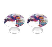 Jubonexis Pomelli rotondi con viti a forma di fantasma sui pattini a rotelle, con viti, 2 pezzi, per cassetti, cassettiere, armadi, armadi, casa, ufficio, cucina