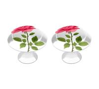 Jubonexis Pomelli rotondi per cassetti e armadietti con stelo rosa con stelo, con viti, 2 pezzi, pomelli per cassettiera, decorazione per armadio, casa, ufficio, cucina