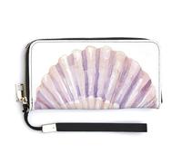 Jubonexis Portafoglio lungo bifold in pelle PU con motivo a coquette ad acquerello, portamonete, porta carte di credito, porta carte di credito e soldi, per donne e uomini