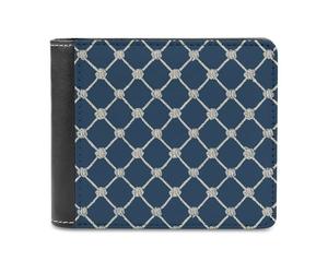 Jubonexis Reti da pesca modello semplice in morbida pelle PU portafoglio bifold portamonete, porta carte di credito, durevole porta carte di credito sottile per uomini donne deposito soldi