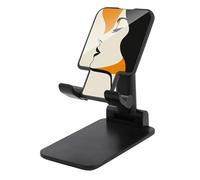 Jubonexis Retro Donna Volto Geometrico Astratto Cellulare Stand Pieghevole Regolabile Telefono Stand per Scrivania