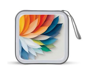 Jubonexis Ruota di colore astratta in azione custodia per CD DVD portatile