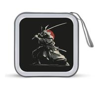 Jubonexis Samurai con spada CD Case DVD Storage Case Portatile per Auto Casa Viaggio
