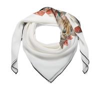 Jubonexis Sciarpa per capelli da donna con gatto sveglio di Natale quadrata come sciarpa di seta come sciarpa da collo in raso