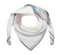 Jubonexis Sciarpa per capelli da donna con stelle olografiche quadrate in seta come sciarpa per la testa fazzoletto sciarpa in raso