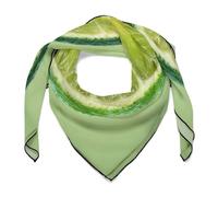 Jubonexis Sciarpa rotonda per capelli da donna verde lime quadrata come sciarpa di seta come sciarpa da collo in raso fazzoletto