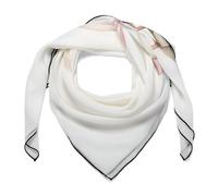 Jubonexis Simpatica Oca Bianca Indossare Una Collana Con Fiocco Rosa Sciarpa Dei Capelli Delle Donne Quadrato Seta Come Sciarpa Della Testa Fazzoletto Sciarpa Di Raso