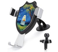 Jubonexis Simpatico fantasma che tiene la frutta sotto l'albero Supporto per telefono da auto Supporto per telefono a triangolo con base a clip per bocchetta dell'aria Supporto per telefono cellulare