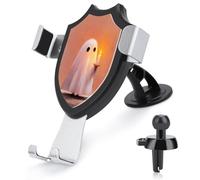 Jubonexis Simpatico fantasma che tiene una candela semplice supporto per telefono da auto supporto triangolare con clip base a clip per presa d'aria supporto per telefono cellulare accessori