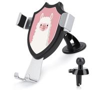 Jubonexis Simpatico lama su rosa semplice supporto per telefono da auto supporto triangolare clip base per bocchetta dell'aria supporto per telefono cellulare accessori automobilistici per smartphone