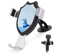 Jubonexis Simpatico piccolo dinosauro blu supporto per telefono auto supporto triangolo clip base presa d'aria supporto per telefono cellulare accessori automobilistici per smartphone cellulari da 4-6