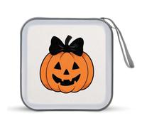 Jubonexis Simplistic Jack-o'-Lantern Pumpkin - Custodia portatile per CD e DVD, per auto, casa, viaggio