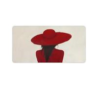 Jubonexis Sottomano da scrivania per computer portatile, 60 x 30 cm, antiscivolo, con bordo cucito, per lavoro, gioco, ufficio, casa e ufficio