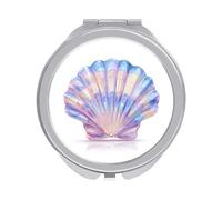 Jubonexis Specchi della tasca delle belle donne di Shell, piccolo specchio portatile di trucco di viaggio delle ragazze mini