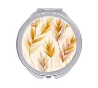 Jubonexis Specchi variopinti della tasca delle donne delle orecchie di grano, piccolo specchio portatile di trucco di viaggio delle ragazze