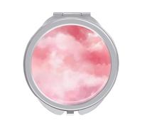 Jubonexis Specchietti rosa molli della tasca delle donne della nuvola, piccolo specchio portatile di trucco di viaggio delle