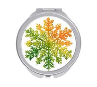 Jubonexis Specchietti tascabili da donna con fiocco di neve di Natale, mini specchio portatile da viaggio per ragazze