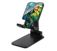 Jubonexis Stained Glass Majestic Green Dragon Supporto per telefono cellulare pieghevole regolabile per scrivania