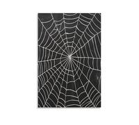 Jubonexis Stampa artistica da parete su tela con trama a ragnatela bianca, delicata immagine estetica per soggiorno, casa colonica, senza cornice, 30 x 45 cm