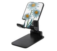 Jubonexis Supporto per telefono cellulare con margherite e fiori retrò pieghevole regolabile per scrivania