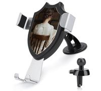 Jubonexis Supporto per telefono da auto a forma di donna che legge su una sedia supporto per telefono cellulare a triangolo con base a clip per bocchetta dell'aria Supporto per auto Accessori per
