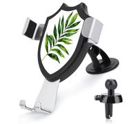 Jubonexis Supporto per telefono da auto a forma di foglia di palma verde acquerello Supporto per telefono cellulare a triangolo con base a clip per bocchetta dell'aria Supporto per auto Accessori