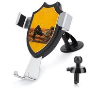 Jubonexis Supporto per telefono da auto con immagine di uomo africano sdraiato su un divano, supporto per telefono cellulare con base triangolare a clip, accessori per auto per smartphone cellulari da