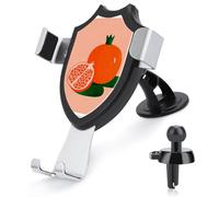 Jubonexis Supporto per telefono da auto con melograno intero minimo e un supporto per telefono a triangolo con base a clip per bocchetta dell'aria, accessori automobilistici per smartphone da 4-6