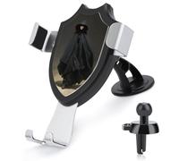 Jubonexis Supporto per telefono da auto con motivo strega che cammina su strada di campagna oscuro con base a clip triangolare, supporto per bocchetta dell'aria, accessori per auto per smartphone da 4