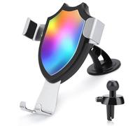 Jubonexis Supporto per telefono da auto con sfondo arcobaleno astratto e colorato supporto per telefono cellulare a triangolo con base a clip per bocchetta dell'aria Supporto per auto Accessori