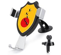 Jubonexis Supporto per telefono da auto con simbolo di libertà arte giapponese, supporto per telefono a triangolo con base a clip per bocchetta dell'aria, accessori per auto per smartphone da 4-6