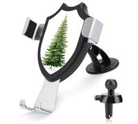 Jubonexis Supporto per telefono da auto semplice vintage per albero di Natale con base triangolare a clip per bocchetta dell'aria Supporto per telefono cellulare Accessori automobilistici per