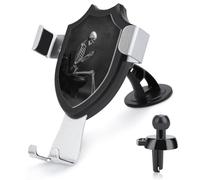 Jubonexis Supporto per telefono da lettura a scheletro su un WC Supporto per telefono da auto Triangolo Clip Base per bocchetta dell'aria Supporto per telefono cellulare Accessori automobilistici per