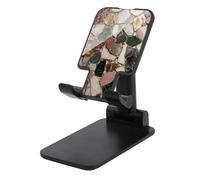 Jubonexis Supporto regolabile pieghevole del telefono cellulare dei frammenti del mosaico di vetro rustico per lo scrittorio