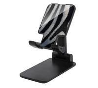 Jubonexis Supporto regolabile pieghevole del telefono cellulare del modello della striscia della zebra per lo scrittorio