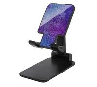 Jubonexis Supporto regolabile pieghevole del telefono cellulare del modello viola e blu della zebra per lo scrittorio