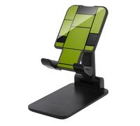 Jubonexis Supporto regolabile pieghevole del telefono cellulare delle mattonelle del quadrato nero verde per lo scrittorio
