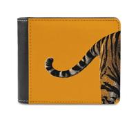 Jubonexis Tail of a Tiger - Portafoglio bifold in morbida pelle PU, portamonete, porta carte di credito, sottile, per uomini e donne