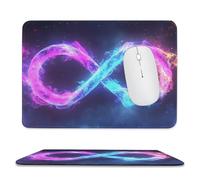 Jubonexis Tappetino per mouse magico con simbolo dell'infinito, piccolo tappetino per mouse da ufficio per scrivania e laptop, con base in gomma antiscivolo, tappetino per mouse da gioco