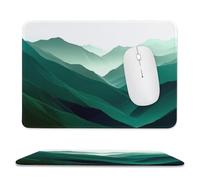 Jubonexis Tappetino per mouse Surreal Minimalist Mountain Silhouette Peaks, tappetino per mouse per computer da ufficio per scrivania e laptop, con base in gomma antiscivolo, tappetino per mouse da