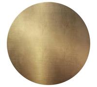 Jubonexis Tappeto rotondo minimalista con sfumature metalliche, morbido, oro, grande, rotondo, moderno, antiscivolo, 90 cm