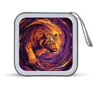 Jubonexis Tiger, custodia portatile per CD e DVD, per auto, casa, viaggio