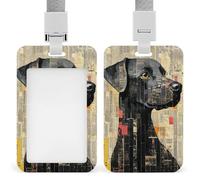 Jubonexis Titolare del badge identificativo del labrador di ritagli di giornale clip retrattile titolare della carta di protezione nome distintivo nome tag per lavoro ufficio medico infermiera